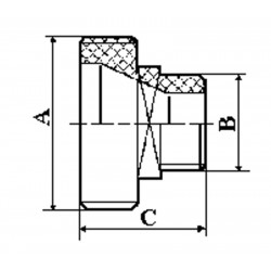 Přechod G 2"/G 1" (plast)